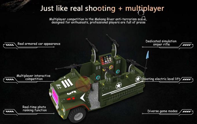 5人のプレーヤー ターゲット射撃のアーケード・ゲーム機械Arはショッピング モールのためのシミュレーターに合図します 1