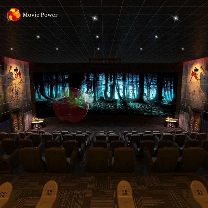 独特な4d恐怖主題映画シミュレーターの動きの座席映画館の劇場 0