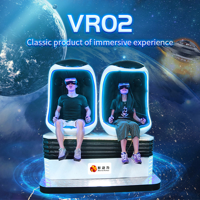 アミューズメントパーク Vr 9D モーションシミュレーター インタラクティブなゲーム 9D VR バーチャルリアリティ エッグ Vr 映画椅子 0